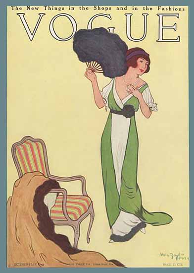 Helen Dryden Vogue Cover 1911-10-15 Copyright | Vogue Magazine Graphic Art Covers 1902-1958