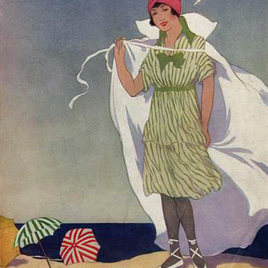 Helen Dryden Vogue Cover 1912-07-15 Copyright crop | Best of 1891-1919 Ad and Cover Art