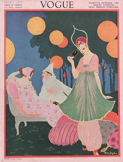 Helen Dryden Vogue Cover 1913-07-01 Copyright | Vogue Magazine Graphic Art Covers 1902-1958