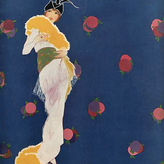 Helen Dryden Vogue Cover 1913-11-01 Copyright crop | Best of 1891-1919 Ad and Cover Art