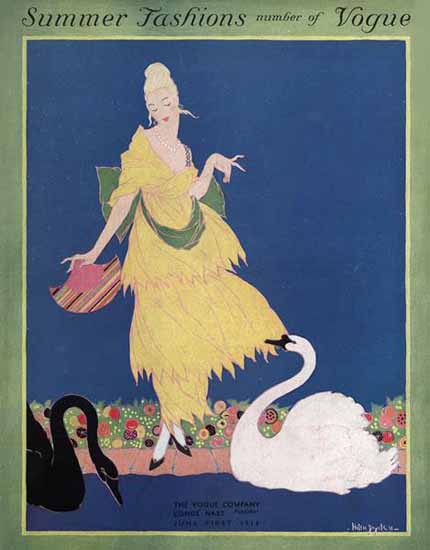 Helen Dryden Vogue Cover 1914-06-01 Copyright | Vogue Magazine Graphic Art Covers 1902-1958