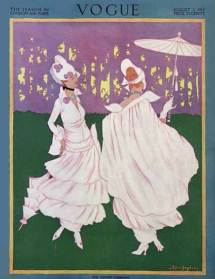 Helen Dryden Vogue Cover 1914-08-01 Copyright | Vogue Magazine Graphic Art Covers 1902-1958