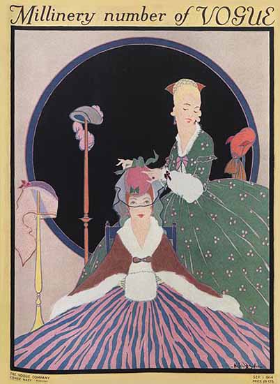 Helen Dryden Vogue Cover 1914-09-01 Copyright | Vogue Magazine Graphic Art Covers 1902-1958