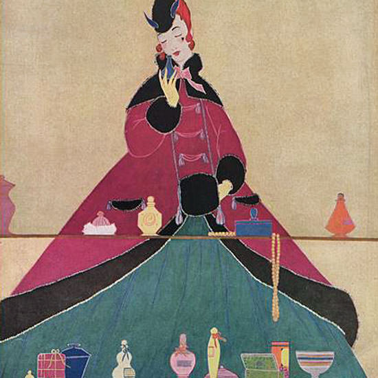 Helen Dryden Vogue Cover 1914-11-15 Copyright crop | Best of 1891-1919 Ad and Cover Art