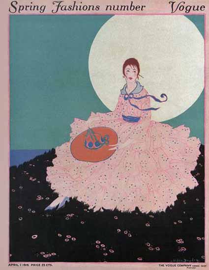 Helen Dryden Vogue Cover 1915-04-01 Copyright | Vogue Magazine Graphic Art Covers 1902-1958