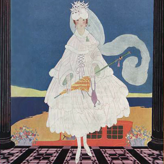 Helen Dryden Vogue Cover 1916-01-15 Copyright crop | Best of 1891-1919 Ad and Cover Art