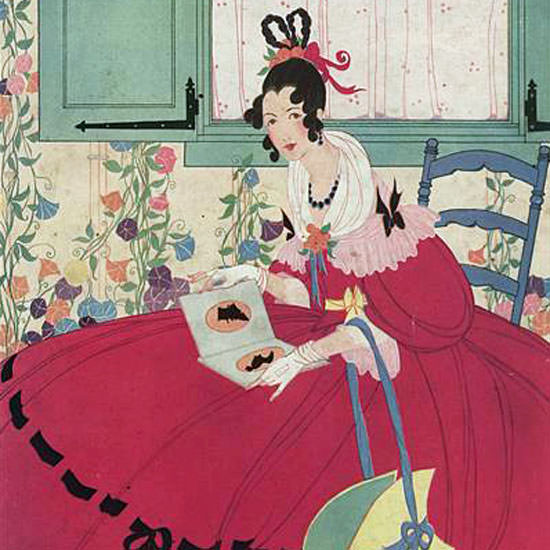 Helen Dryden Vogue Cover 1916-04-01 Copyright crop | Best of 1891-1919 Ad and Cover Art