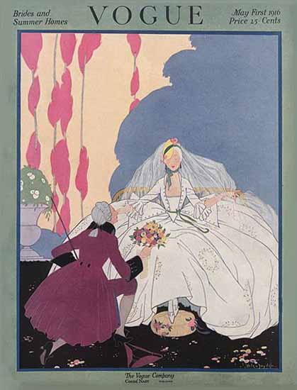 Helen Dryden Vogue Cover 1916-05-01 Copyright | Vogue Magazine Graphic Art Covers 1902-1958