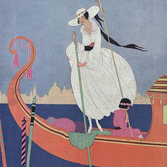 Helen Dryden Vogue Cover 1916-06-01 Copyright crop | Best of 1891-1919 Ad and Cover Art