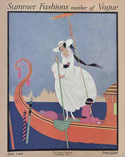 Helen Dryden Vogue Cover 1916-06-01 Copyright | Vogue Magazine Graphic Art Covers 1902-1958