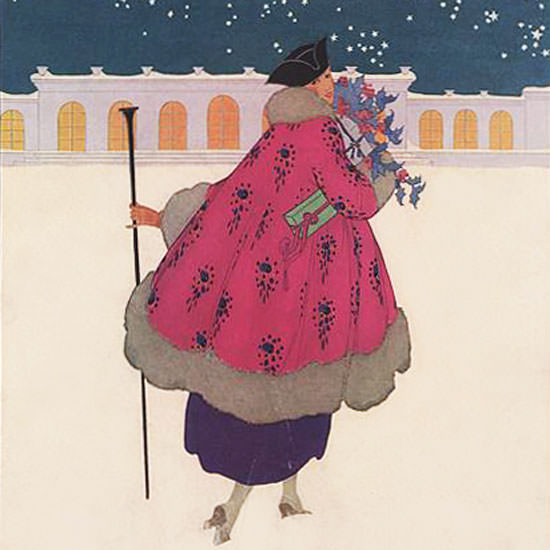 Helen Dryden Vogue Cover 1916-12-01 Copyright crop | Best of 1891-1919 Ad and Cover Art