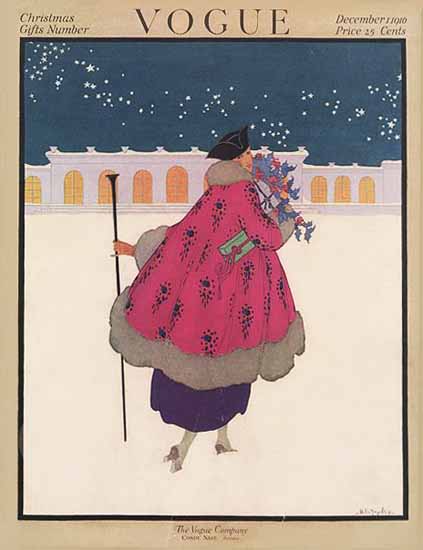 Helen Dryden Vogue Cover 1916-12-01 Copyright | Vogue Magazine Graphic Art Covers 1902-1958