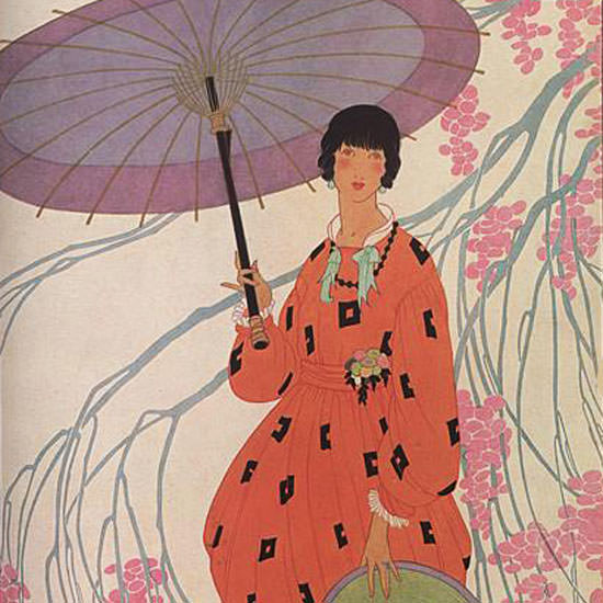 Helen Dryden Vogue Cover 1917-04-01 Copyright crop | Best of 1891-1919 Ad and Cover Art