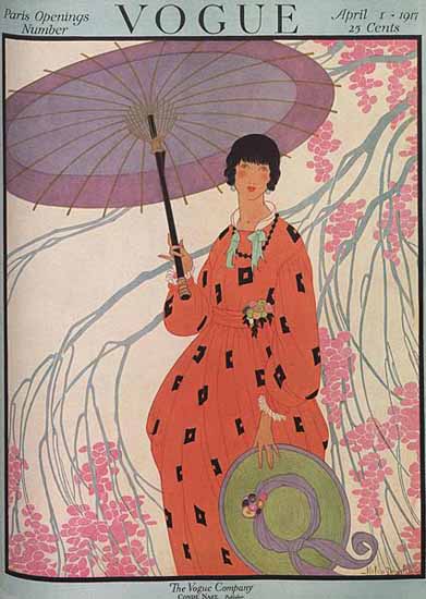 Helen Dryden Vogue Cover 1917-04-01 Copyright | Vogue Magazine Graphic Art Covers 1902-1958