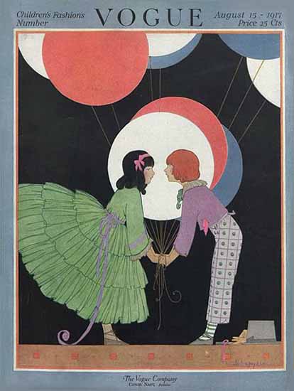 Helen Dryden Vogue Cover 1917-08-15 Copyright | Vogue Magazine Graphic Art Covers 1902-1958