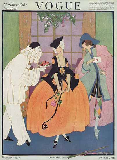 Helen Dryden Vogue Cover 1917-12-01 Copyright | Vogue Magazine Graphic Art Covers 1902-1958