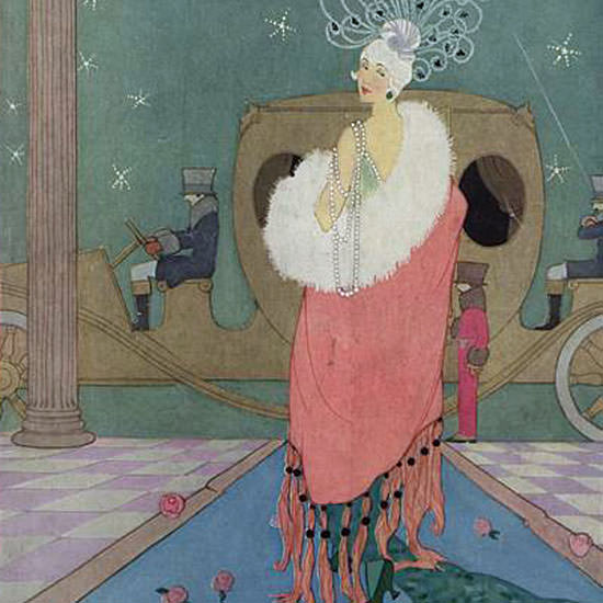 Helen Dryden Vogue Cover 1918-01-15 Copyright crop | Best of 1891-1919 Ad and Cover Art