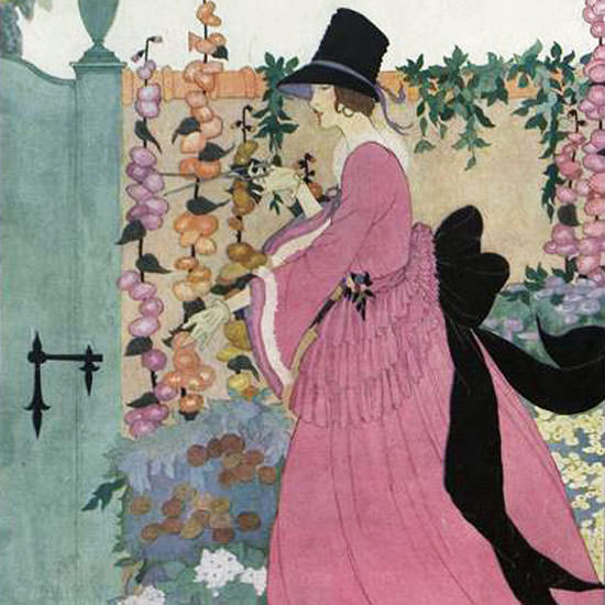 Helen Dryden Vogue Cover 1918-03-15 Copyright crop | Best of 1891-1919 Ad and Cover Art