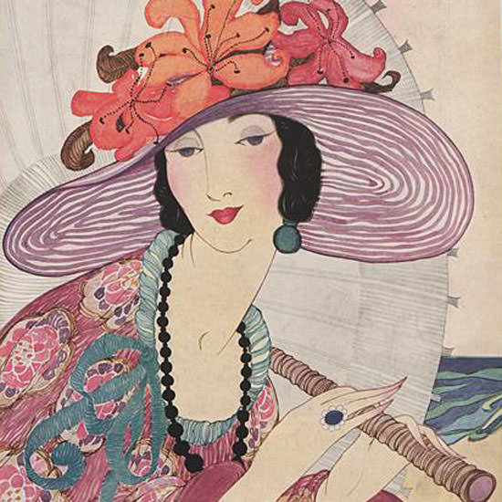 Helen Dryden Vogue Cover 1919-06-01 Copyright crop | Best of 1891-1919 Ad and Cover Art