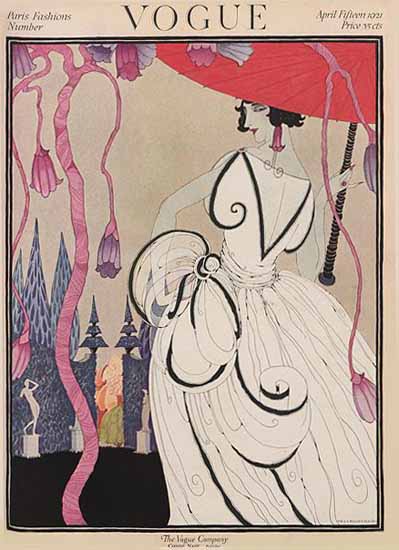 Helen Dryden Vogue Cover 1921-04-15 Copyright | Vogue Magazine Graphic Art Covers 1902-1958