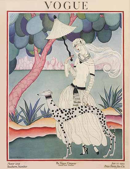 Helen Dryden Vogue Cover 1922-01-15 Copyright | Vogue Magazine Graphic Art Covers 1902-1958