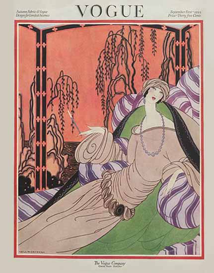 Helen Dryden Vogue Cover 1922-09-01 Copyright | Vogue Magazine Graphic Art Covers 1902-1958