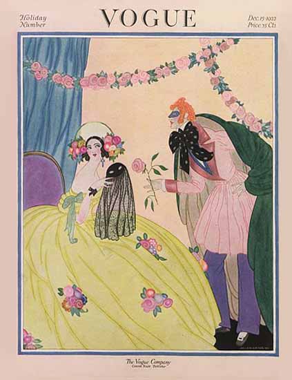 Helen Dryden Vogue Cover 1922-12-15 Copyright | Vogue Magazine Graphic Art Covers 1902-1958