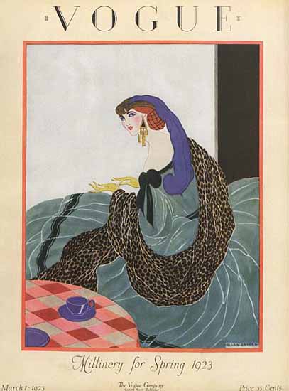 Helen Dryden Vogue Cover 1923-03-01 Copyright | Vogue Magazine Graphic Art Covers 1902-1958