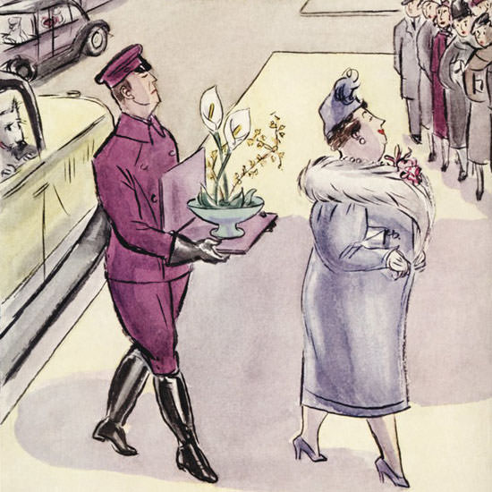 Helen E Hokinson The New Yorker 1940_03_16 Copyright crop | Best of 1940s Ad and Cover Art