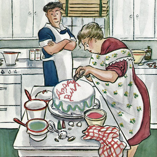 Helen E Hokinson The New Yorker 1946_01_05 Copyright crop | Best of 1940s Ad and Cover Art