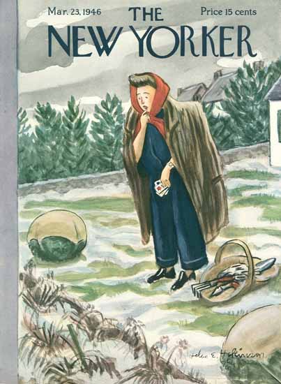 Helen E Hokinson The New Yorker 1946_03_23 Copyright | The New Yorker Graphic Art Covers 1946-1970