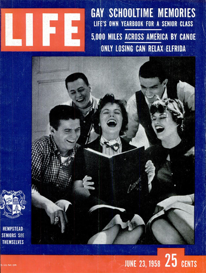 Hempstead Seniors see themselves 23 Jun 1958 Copyright Life Magazine | Life Magazine Color Photo Covers 1937-1970