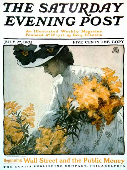 Henrietta Adams Saturday Evening Post Wallstreet and Public 1905_07_22 | The Saturday Evening Post Graphic Art Covers 1892-1930