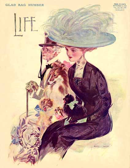 Henry Hutt Life Humor Magazine 1909-09-09 Copyright | Life Magazine Graphic Art Covers 1891-1936