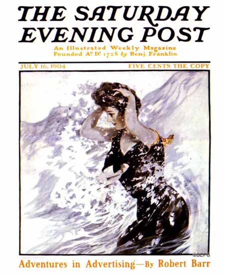 Henry Hutt Saturday Evening Post Adventures in Advertising 1904_07_16 | The Saturday Evening Post Graphic Art Covers 1892-1930