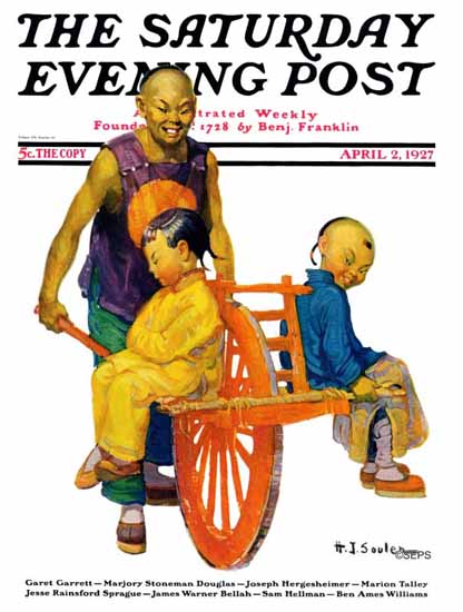 Henry J Soulen Saturday Evening Post Cover 1927_04_02 | The Saturday Evening Post Graphic Art Covers 1892-1930