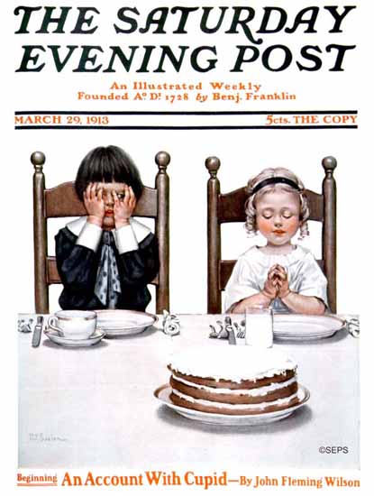 Henry J Soulen Saturday Evening Post Cover Art 1913_03_29 | The Saturday Evening Post Graphic Art Covers 1892-1930