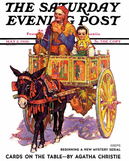 Henry J Soulen Saturday Evening Post Gypsy Wagon 1936_05_02 | The Saturday Evening Post Graphic Art Covers 1931-1969