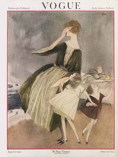 Henry R Sutter Vogue Cover 1922-08-15 Copyright | Vogue Magazine Graphic Art Covers 1902-1958