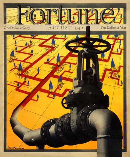 Herbert Bayer Fortune Magazine August 1940 Copyright | Fortune Magazine Graphic Art Covers 1930-1959