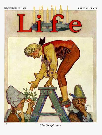 Herbert Paus Life Magazine The Conspirators 1921-12-22 Copyright | Life Magazine Graphic Art Covers 1891-1936