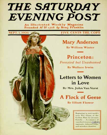 Hermann C Wall Saturday Evening Post Cover 1906_09_01 | The Saturday Evening Post Graphic Art Covers 1892-1930