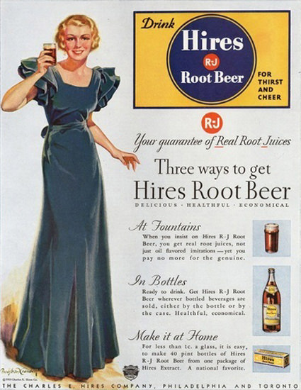 Hires Root Beer Girl | Sex Appeal Vintage Ads and Covers 1891-1970