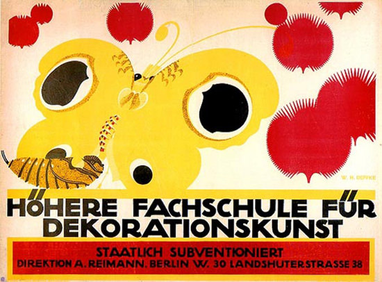 Hoehere Fachschule Dekoration Berlin 1912 | Vintage Ad and Cover Art 1891-1970