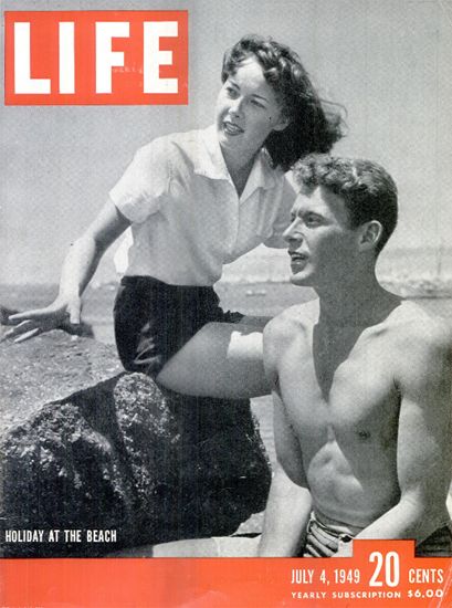 Holiday at the Beach 4 Jul 1949 Copyright Life Magazine | Life Magazine BW Photo Covers 1936-1970