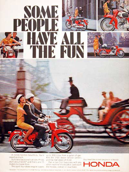 Honda Scooter 1966 Coach | Vintage Travel Posters 1891-1970