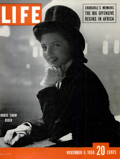 Horse Show Rider 6 Nov 1950 Copyright Life Magazine | Life Magazine BW Photo Covers 1936-1970