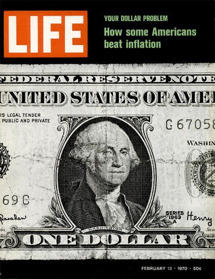 How Americans Beat Inflation 13 Feb 1970 Copyright Life Magazine | Life Magazine Color Photo Covers 1937-1970