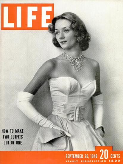 How to make two Outfits out of one 26 Sep 1949 Copyright Life Magazine | Life Magazine BW Photo Covers 1936-1970