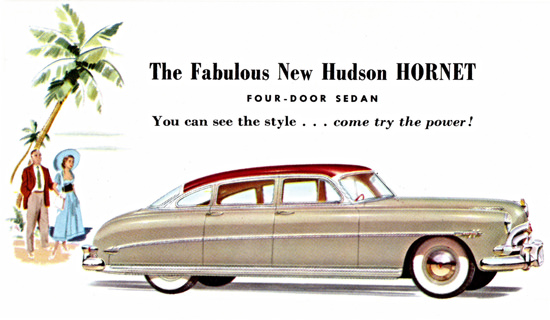 Hudson Hornet Sedan 1952 Try The Power | Vintage Cars 1891-1970